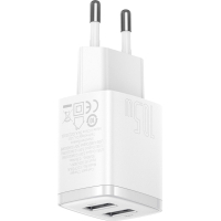 Зарядний пристрій Baseus Compact Charger 2U White (CCXJ010202) Diawest