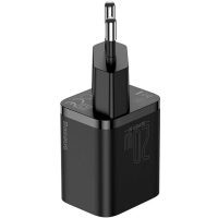 Зарядное устройство Baseus Super Si 1C 20W With Cable Type-C/iP Black (TZCCSUP-B01) Diawest