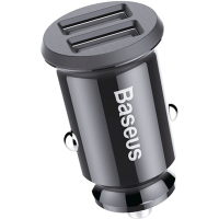 Зарядний пристрій Baseus Grain Car Charger USB-A Black (CCALL-ML01) Diawest