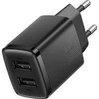 Зарядний пристрій Baseus Compact Charger 2U Black (CCXJ010201) Diawest