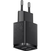 Зарядний пристрій Baseus Compact Charger 2U Black (CCXJ010201) Diawest