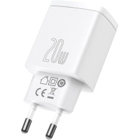 Зарядний пристрій Baseus Compact Quick Charger U+C 20W EU White (CCXJ-B02) Diawest