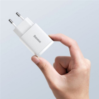 Зарядний пристрій Baseus Compact Quick Charger U+C 20W EU White (CCXJ-B02) Diawest