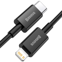Дата кабель USB-C to Lightning 1.0m 20W Superior Series Black Baseus (CATLYS-A01) Diawest