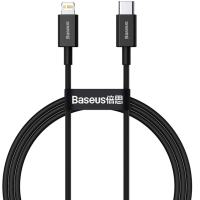 Дата кабель USB-C to Lightning 1.0m 20W Superior Series Black Baseus (CATLYS-A01) Diawest