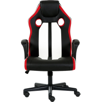 Крісло ігрове GT Racer X-2301 Black/White/Red Diawest
