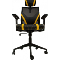 Кресло игровое GT Racer X-6674 Black/Yellow Diawest