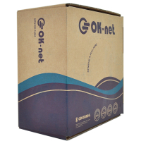 Кабель сетевой OK-Net F/UTP-cat.5E-SL 100м (КПВЭ-ВП (100) 4*2*0,48 / 100) Diawest