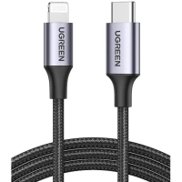 Дата кабель USB-C to Lightning 1.0m US304 MFI Dark Green Ugreen (US304/80564) Diawest