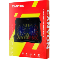 Підставка до ноутбука Canyon NS03, 10-15.6 laptop, dual-fan with 2x2.0 USB hub (CNE-HNS03) Diawest