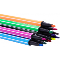 Фломастеры Maxi Unicorn в пластиковом тубусе-вертолете, 12 цветов (MX15240) Diawest