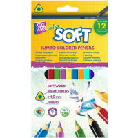 Карандаши цветные Cool For School Jumbo Softy 12 цветов (CF15136) Diawest