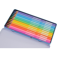 Карандаши цветные Cool For School Pastel Премиум в металлической коробке 12 цветов (CF15188) Diawest