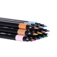 Фломастери Maxi пензлики REAL BRUSH, 12 кольорів металік, лінія 0,5-6 мм (MX15236) Diawest