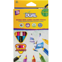 Карандаши цветные Cool For School Dual Jumbo Extra Soft двухсторонние 12 шт (CF15166) Diawest