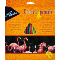 Карандаши цветные Economix Africa, 24 цвета (E11527) Diawest