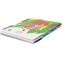 Блокнот Optima Flowers, B5 з розділювачами 120 аркушів, клітинка (O20356-17) Diawest