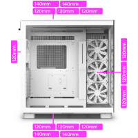 Корпус NZXT H9 Flow Edition White (CM-H91FW-01) Diawest