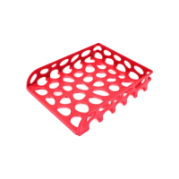 Лоток для паперів Optima горизонтальний пластик, червоний (O36341) Diawest