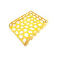 Лоток для паперів Optima горизонтальний пластик, жовтий (O36344) Diawest