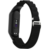 Ремешок для фитнес браслета Armorstandart AlpinaStyle Band для Xiaomi Mi Band 7/6/5/4 Black (ARM64987) Diawest