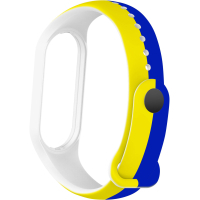 Ремінець до фітнес браслета Armorstandart для Xiaomi Mi Band 4/3 Blue/Yellow (ARM65667) Diawest