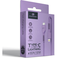 Дата кабель Type-C to Lightning 1.0m AR88 3A Purple Armorstandart (ARM65290) Diawest