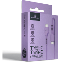 Дата кабель USB-C to USB-C 1.0m AR88 3A purple Armorstandart (ARM65291) Diawest