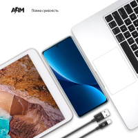 Дата кабель USB 2.0 AM to Type-C 1.2m AMD718BL black Armorstandart (ARM64372) Diawest