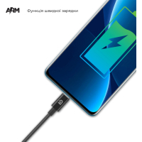 Дата кабель USB 2.0 AM to Type-C 1.2m AMD718BL black Armorstandart (ARM64372) Diawest