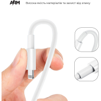 Дата кабель USB-C to USB-C 2.0m ABMLL82 white Armorstandart (ARM63474) Diawest