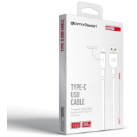 Дата кабель USB 2.0 AM to Type-C 1.0m AR12 3A white Armorstandart (ARM59530) Diawest