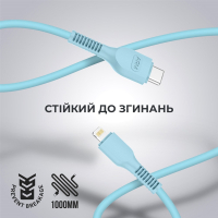 Дата кабель Type-C to Lightning 1.0m AR88 3A Blue Armorstandart (ARM65288) Diawest