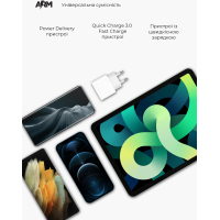 Зарядное устройство Armorstandart AMHJ83 20W USB-C Power Adapter White (ARM58528) Diawest