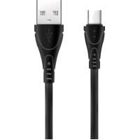 Дата кабель USB 2.0 AM to Micro 5P 1.0m SC-112m Black XoKo (XK-SC-112m-BK) Diawest