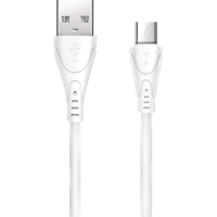 Дата кабель USB 2.0 AM to Micro 5P 1.0m SC-112m White XoKo (XK-SC-112m-WH) Diawest