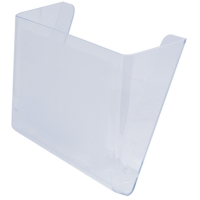Лоток для бумаг Economix настенный пластиковый, прозрачный (E80702) Diawest