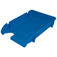 Лоток для бумаг Economix горизонтальный Компакт пластик, голубой непрозрачный (E80600) Diawest