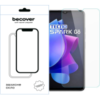 Скло захисне BeCover Tecno Spark Go 2023 (BF7) 3D Crystal Clear Glass (709263) Diawest
