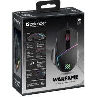 Мишка Defender Warfame GM-880L USB Black (52880) Diawest