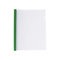 Папка-скоросшиватель Economix А4 с планкой-зажимом 10 мм (2-65 листов), зеленая (E31205-04) Diawest