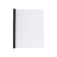 Папка-скоросшиватель Economix А4 с планкой-зажимом 10 мм (2-65 листов), черная (E31205-01) Diawest