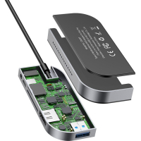 Концентратор Baseus USB3.1 Type-C to HDMI/USB 3.0x3/TF,SD/Type C PD/3.5mm (CAHUB-WJ0G) Diawest