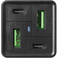 Зарядное устройство Sandberg 4in1 2xUSB-C 2xUSB PD 65W QC 3.0 20W (441-45) Diawest