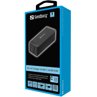 Зарядное устройство Sandberg 4in1 2xUSB-C 2xUSB PD 65W QC 3.0 20W (441-45) Diawest