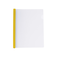 Папка-скоросшиватель Economix А4 с планкой-зажимом 6 мм (2-35 листов), желтая (E31204-05) Diawest