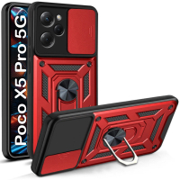 Чохол до мобільного телефона BeCover Military Poco X5 Pro 5G Red (709117) Diawest