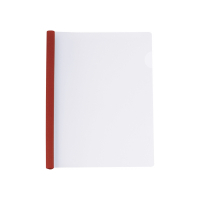 Папка-скоросшиватель Economix А4 с планкой-зажимом 10 мм (2-65 листов), красная (E31205-03) Diawest