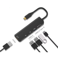 Концентратор XoKo AC-405 Type-C to HDMI+USB 3.0+USB 2.0+Type-C (XK-AC-405) Diawest