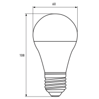 Лампочка Eurolamp LED A60 7W E27 3000K 220V акция 1+1 (MLP-LED-A60-07272(E)) Diawest